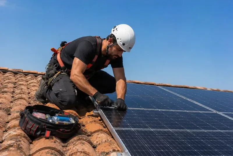 Maintenance et monitoring de panneaux solaires à Ville-sur-Jarnioux